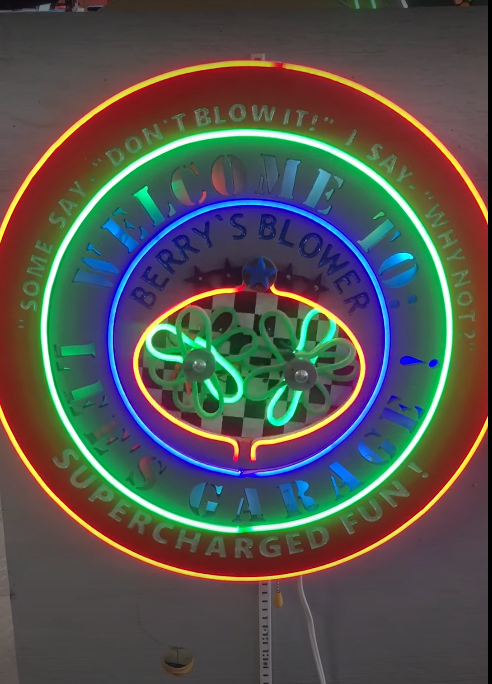 Custom made neon sign